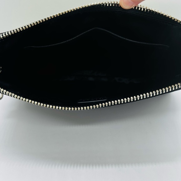 MILLY MCKENNA WATERSNAKE CLUTCH GREEN & BLACK - Picture 10 of 11